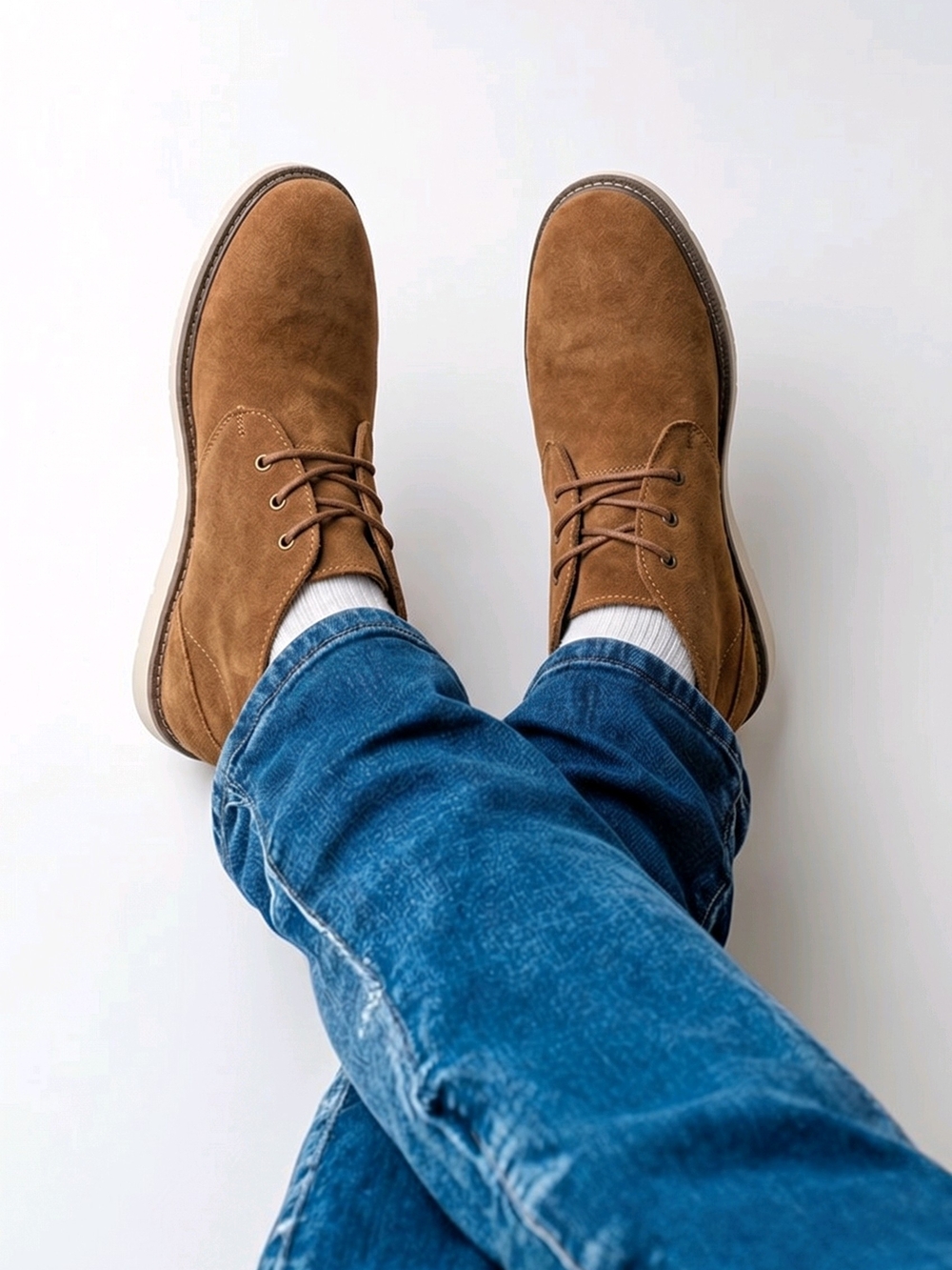 Supply Lab Raymond Waterproof Suede Chukka Boots Tan Brown Men's 11.5